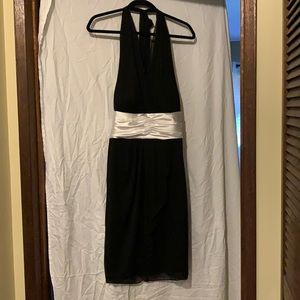 Jolie size 12 black dress with white